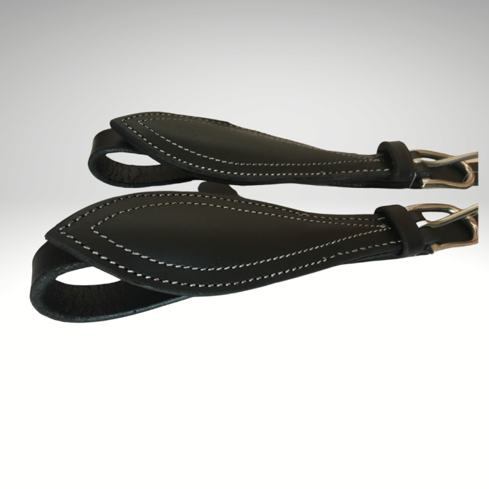 Porte trait en cuir pour voiture d'attelage