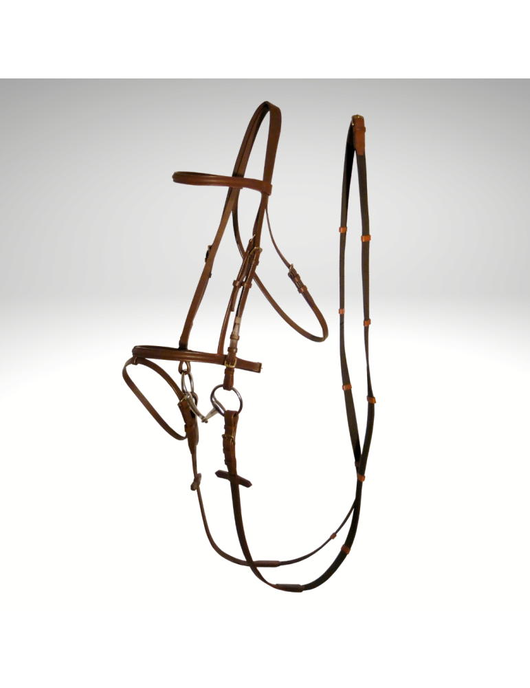 Bridon muserolle combinée SB – Sellerie Baude