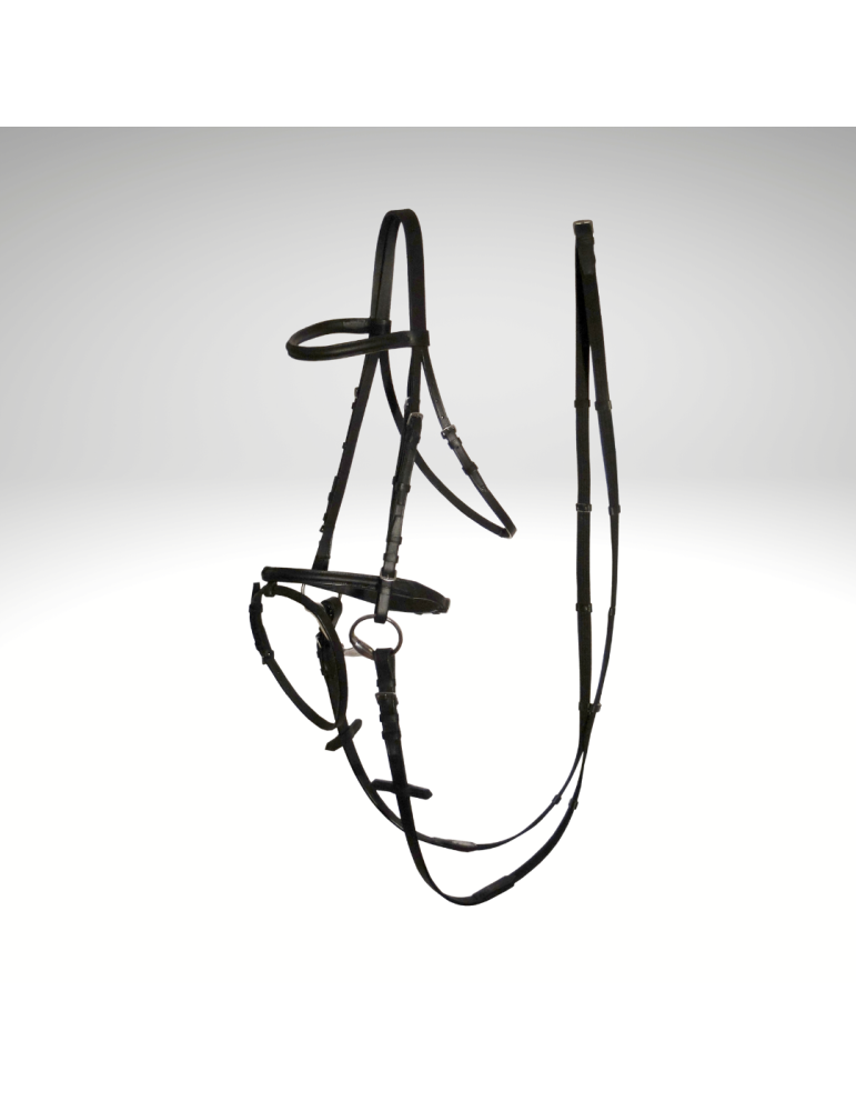 Bridon muserolle combinée SB – Sellerie Baude Bridon muserolle combinée SB – Sellerie Baude