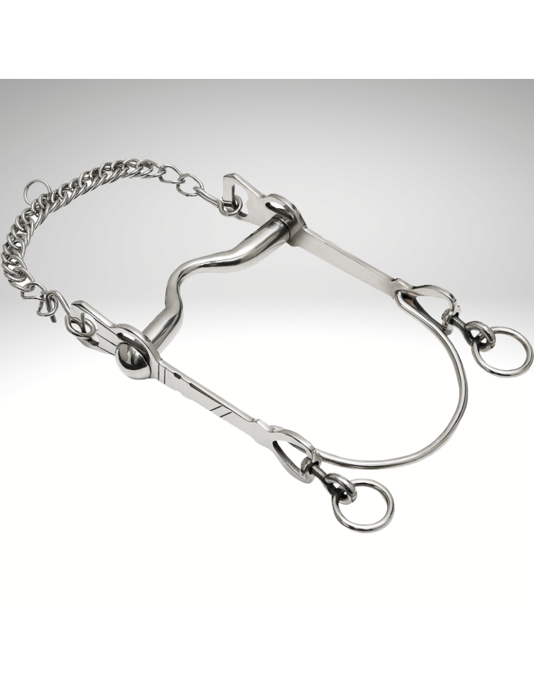 Mors espagnol barre couré