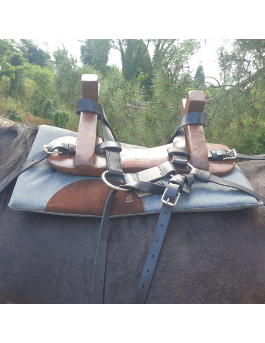 Bât en cuir pour âne