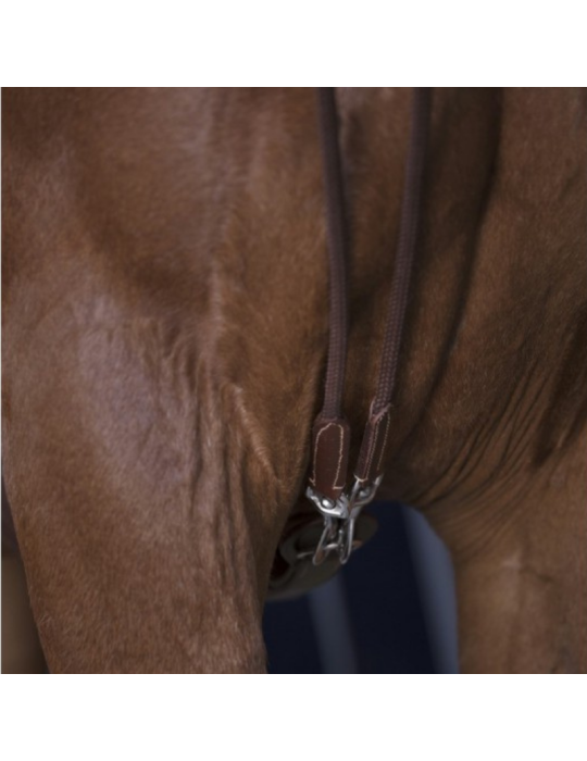 Rênes allemandes en cuir / corde NORTON – Sellerie Baude