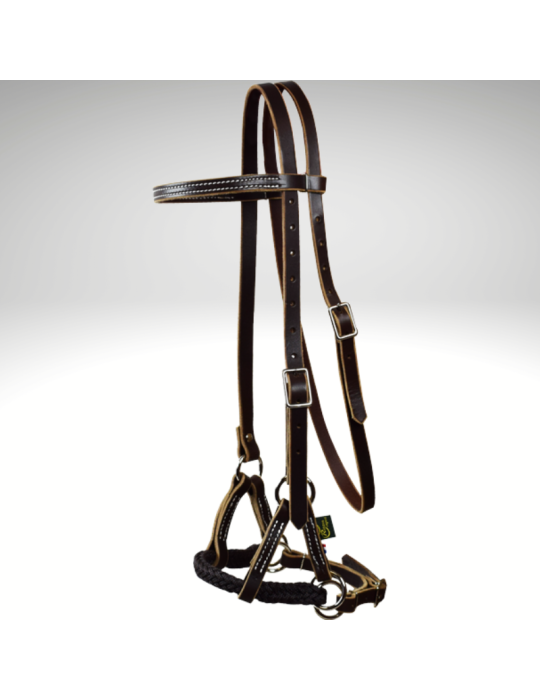 copy of Side-pull cuir polytresse ronde