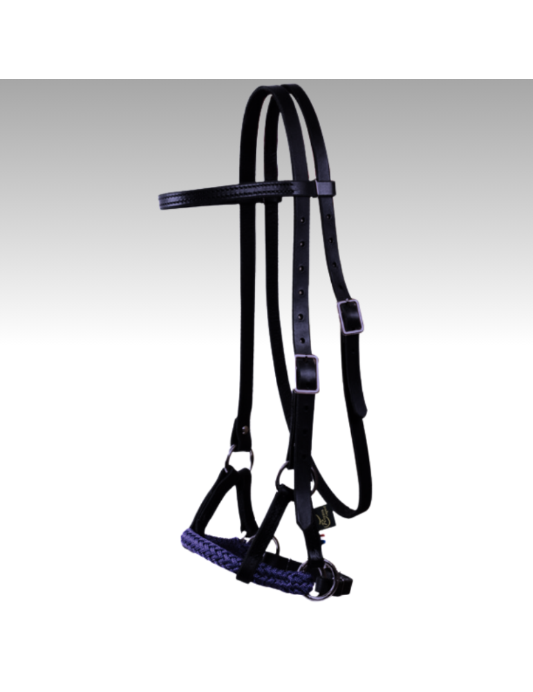 Side-pull cuir polytresse ronde