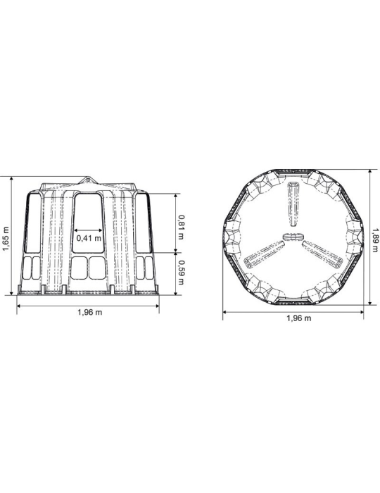 Râtelier de prairie RPE Medium sans fond