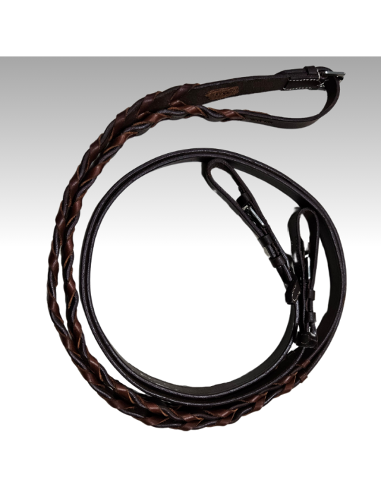 Rênes cuir tressé SB Rênes cuir tressé SB