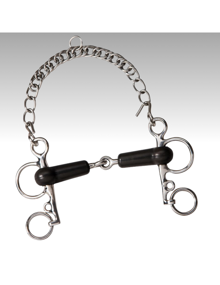 Pelham caoutchouc brisé, branches courtes - FEELING