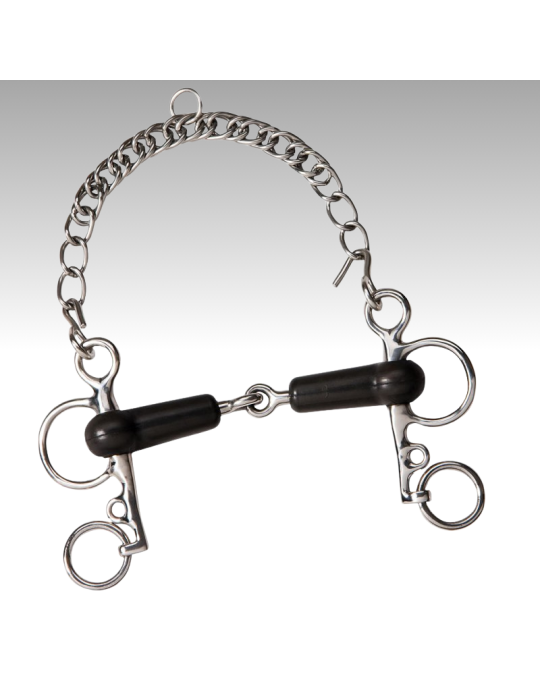 Pelham caoutchouc brisé, branches courtes - FEELING