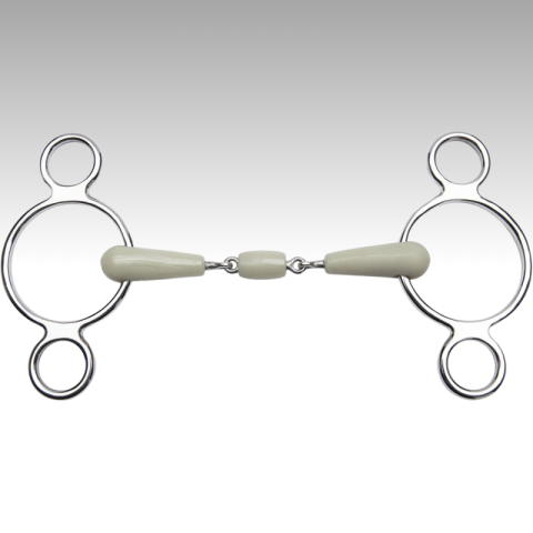 Mors réglable 3 anneaux double brisure