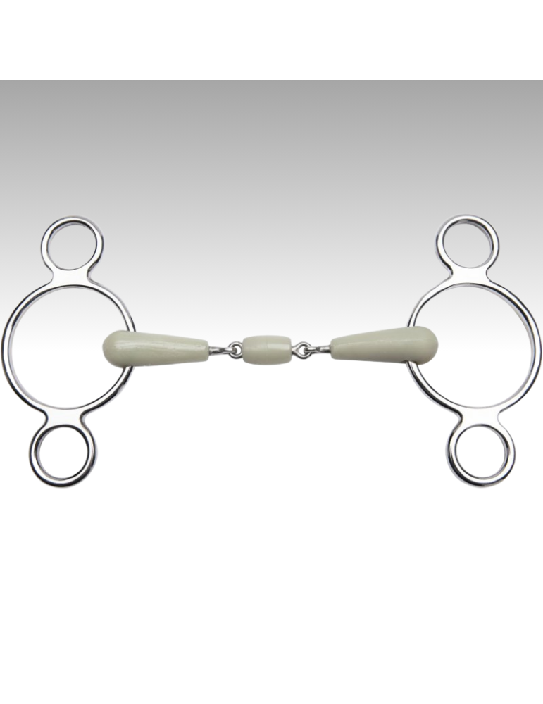Mors réglable 3 anneaux double brisure