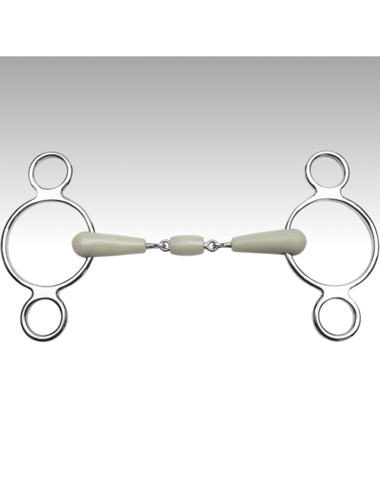 Mors réglable 3 anneaux double brisure