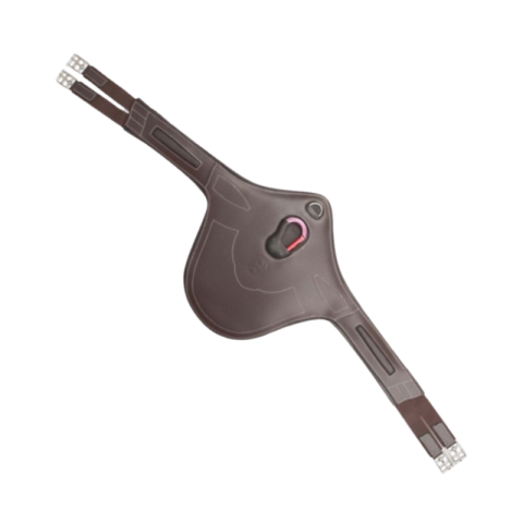 Sangle bavette cuir grainé