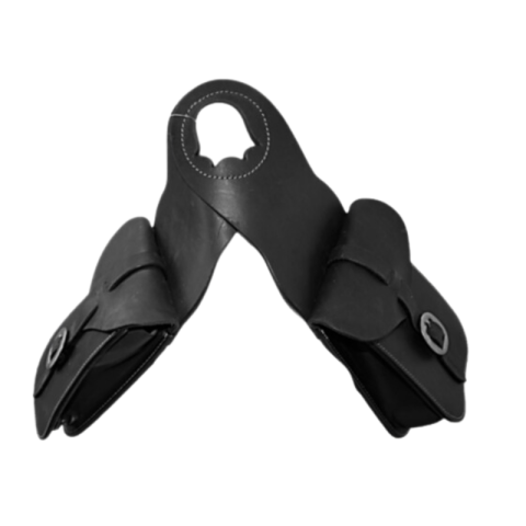 Fontes avant pour selle, en cuir, s'adapte sur une selle type western 2