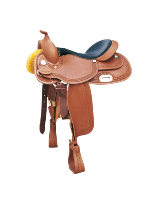 Selle western cuir marron, Tailles: 15,5"/16"/17’" Selle western cuir marron, Tailles: 15,5"/16"/17’"