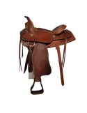 Selle western cuir lisse SB – Sellerie Baude