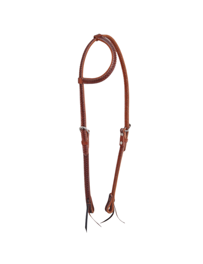 Bridon à une oreille motif panier