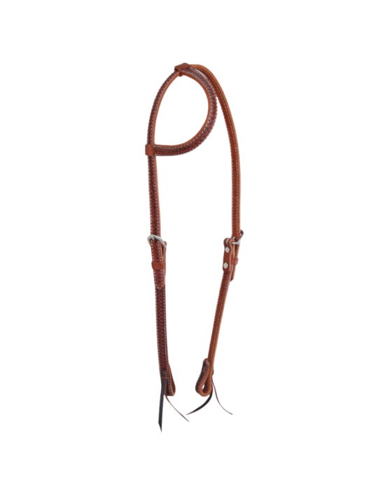 Bridon à une oreille motif panier