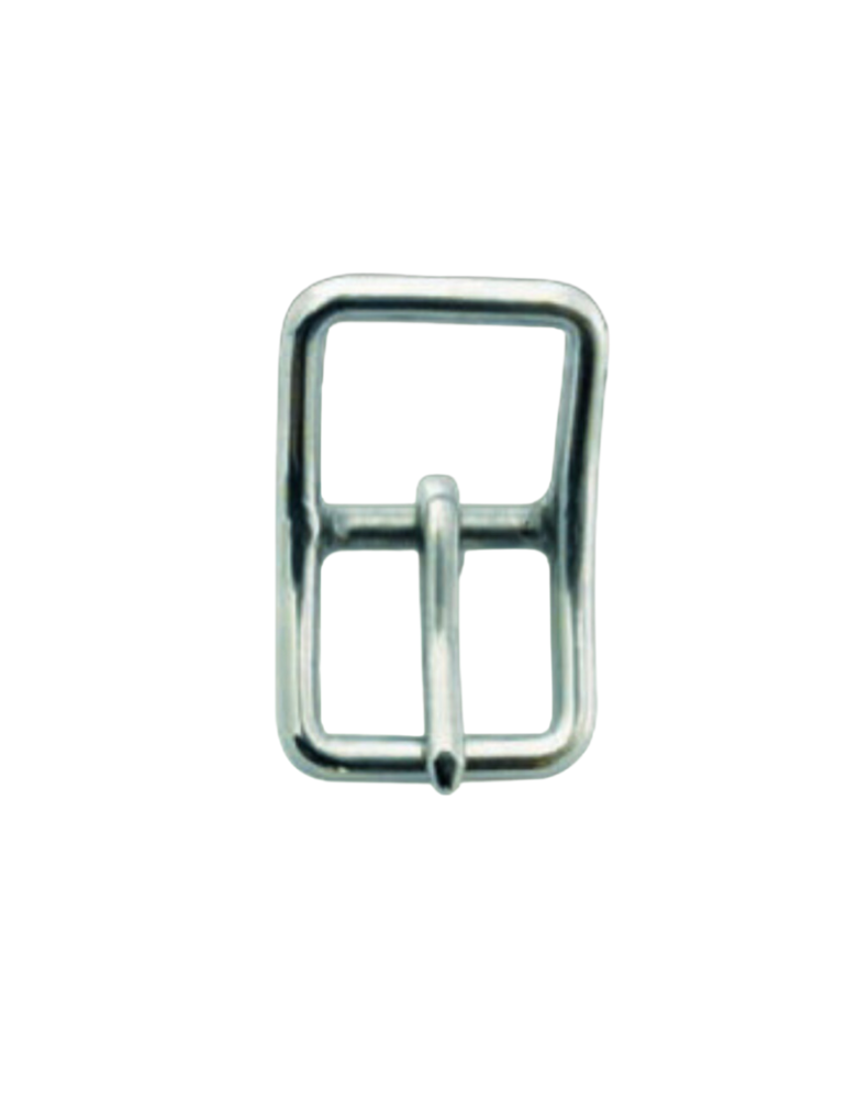 Boucle acier inoxydable ardillon central