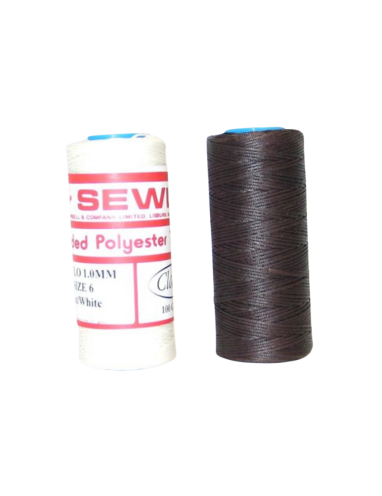 Fil polyest tressé poissé Ronzon