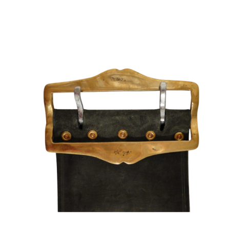 Collier cuir - boucle laiton lisse