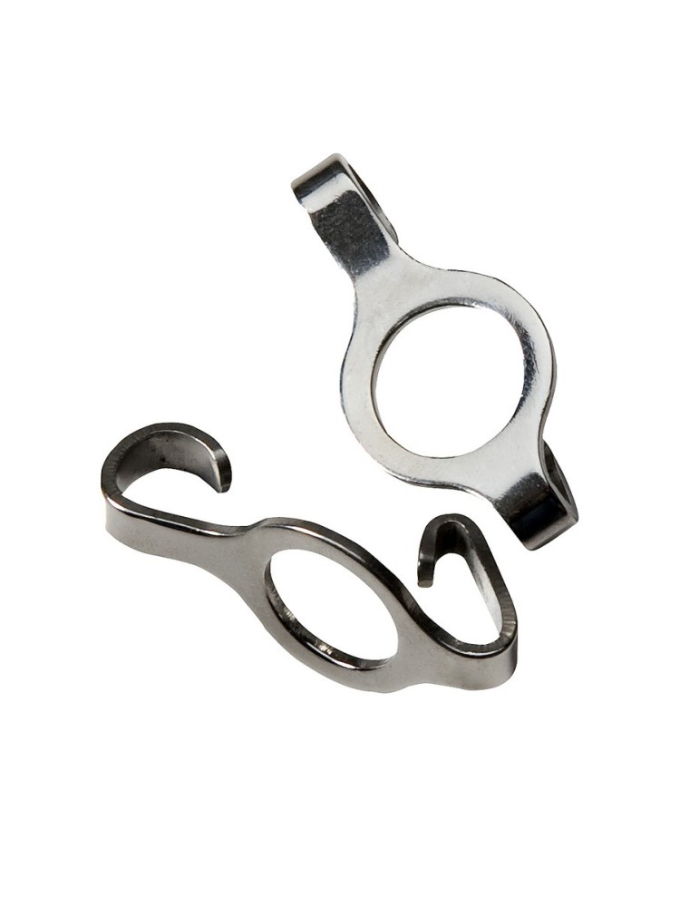 Crochet de gourmette d'attelage, plats en inox