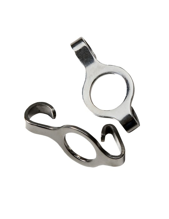 Crochet de gourmette d'attelage, plats en inox