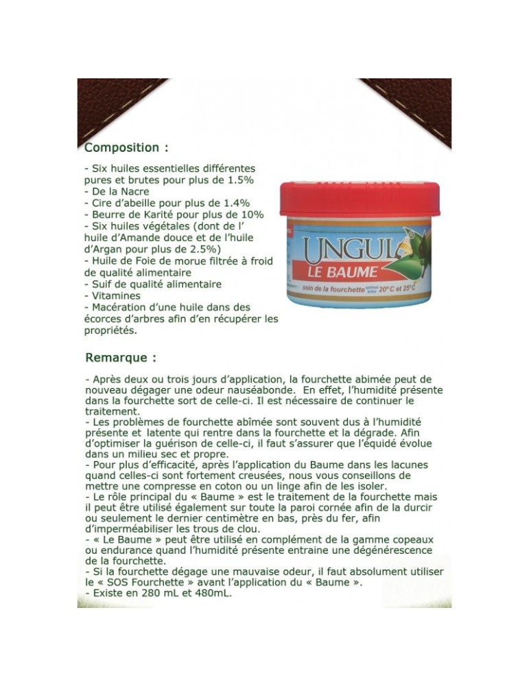 Baume réparateur fourchette Ungula