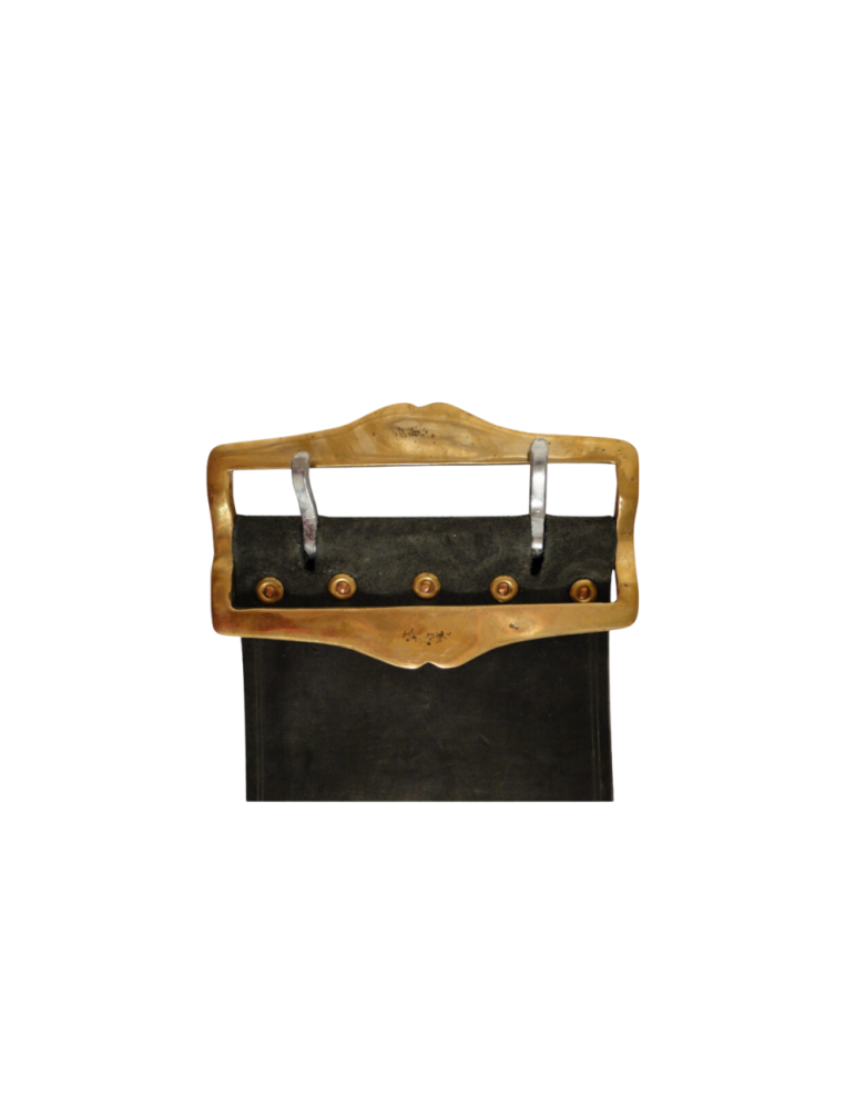 Collier cuir génisse boucle laiton Collier cuir génisse boucle laiton