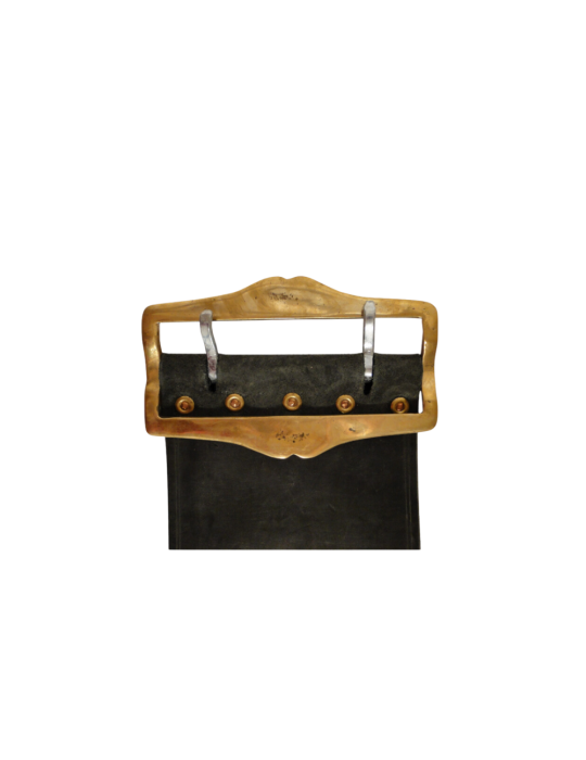 Collier cuir génisse boucle laiton Collier cuir génisse boucle laiton