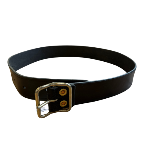 Collier cuir vache boucle fer