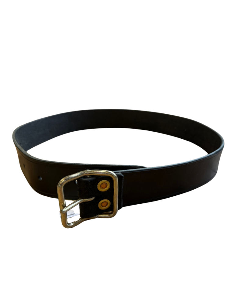 Collier cuir veau boucle fer