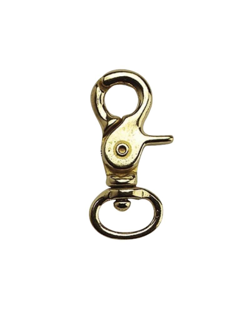 Mousqueton mexicain laiton – Sellerie Baude