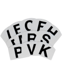 Set de 12 lettres HIPPOTONIC