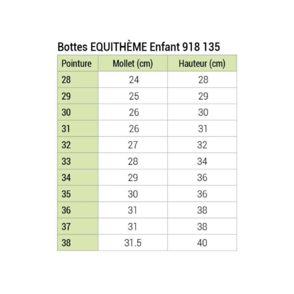 Bottes enfant - Equithème