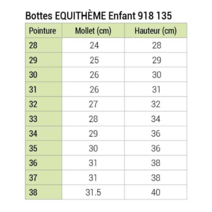 Bottes enfant - Equithème