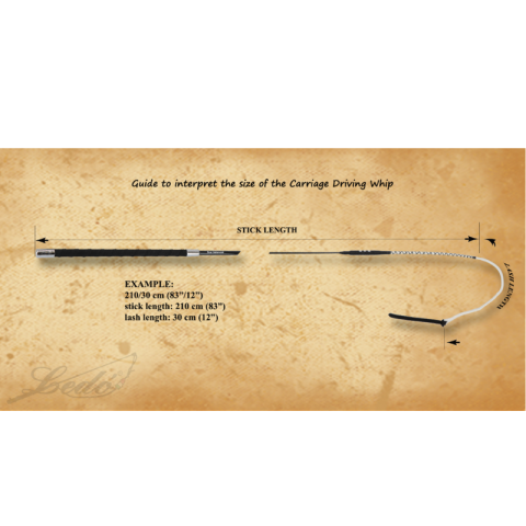 Fouet poignée cuir - LEDO 2