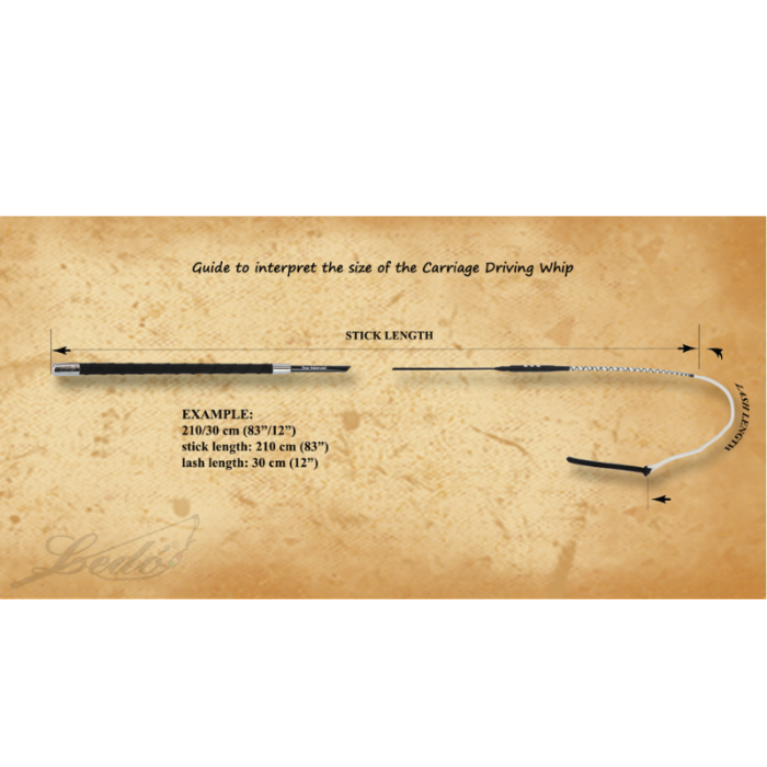 Fouet poignée cuir - LEDO