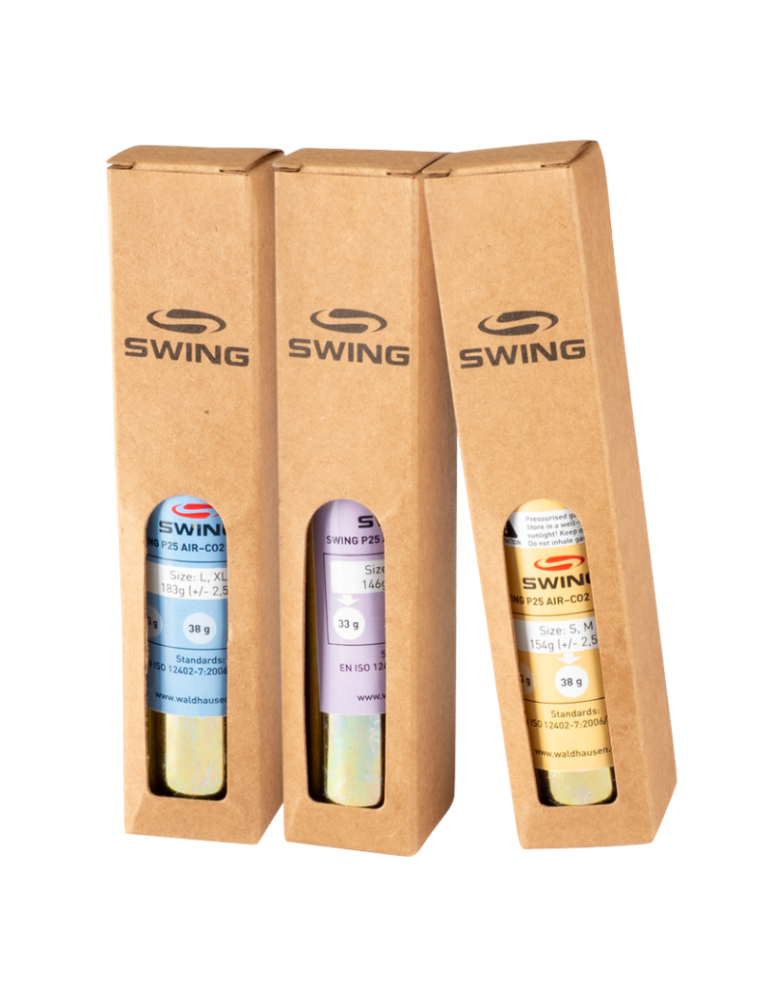 Cartouche de rechange CO2 pour gilet airbag P25 AIR - SWING