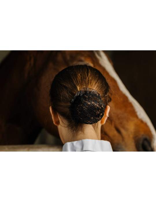 Barrette résille pour cheveux Floral - EQUITHEME