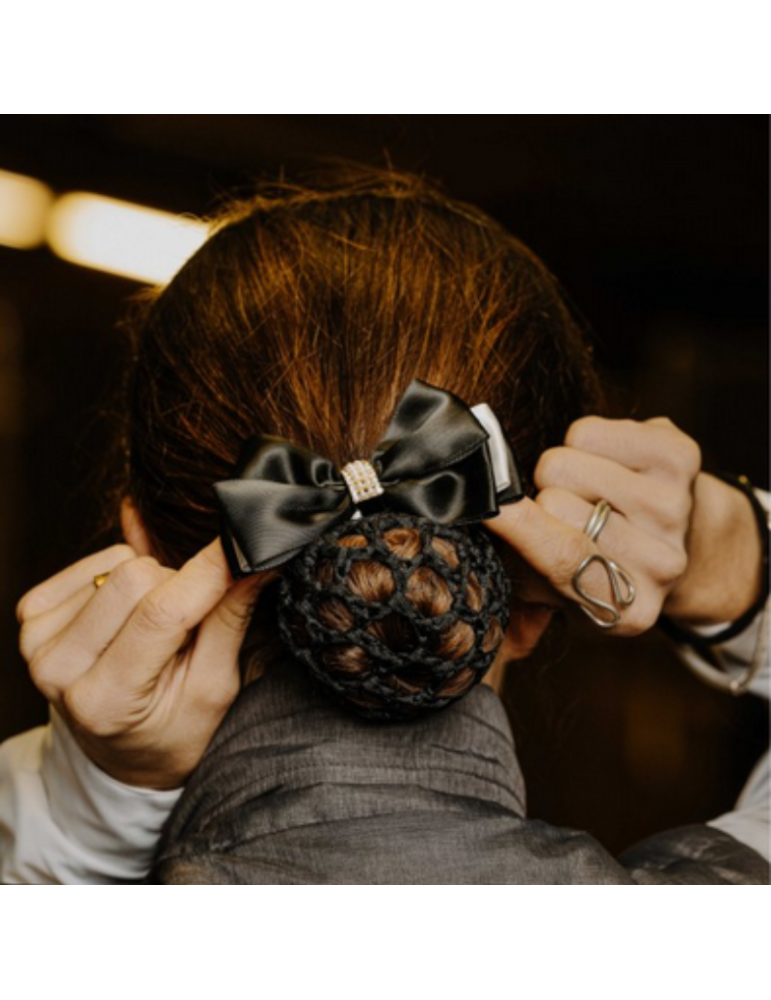 Barrette résille pour cheveux Perle - EQUITHEME