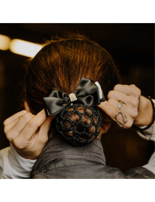 Barrette résille pour cheveux Perle - EQUITHEME