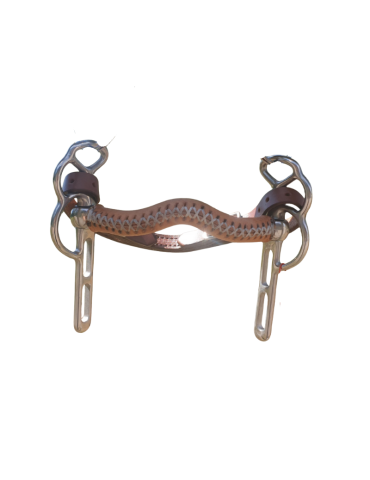 Gainage de mors, Enrobage du canon du mors avec un cuir fin 2