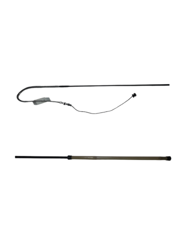 Fouet avec manche en bambou gainé nylon