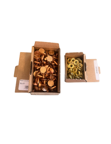 Rivets cuivre Contre rivures laiton