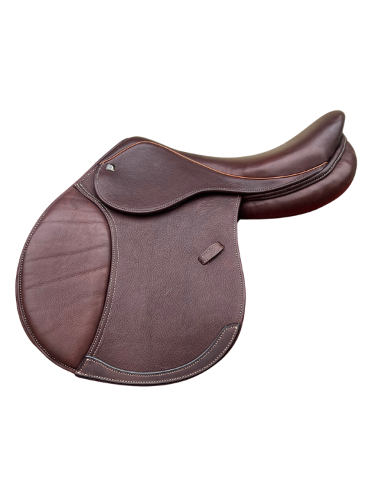 Selle derby TATTINI, avec assise moyennement profonde, en double veau souple