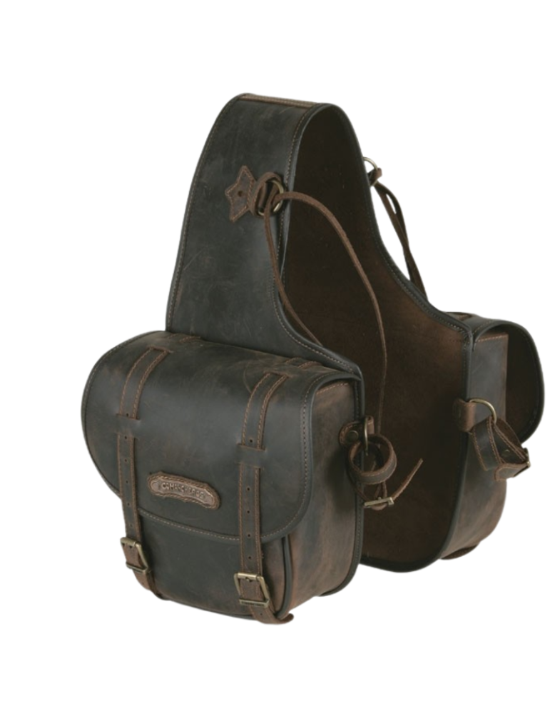 Sacoches arrière,en cuir, grande taille COMANCHEROS