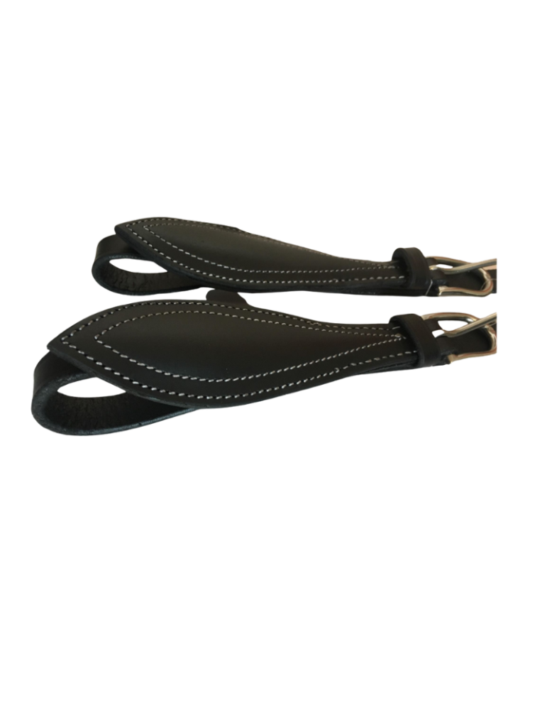 Porte trait en cuir pour voiture d'attelage