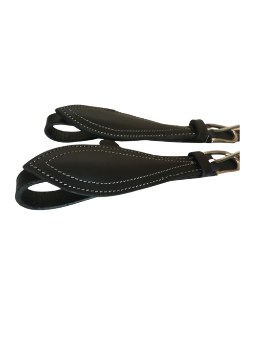 Porte trait en cuir pour voiture d'attelage