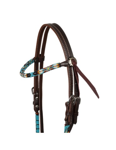 Bridon western huilé avec perles Navajo Sky 2