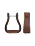 Étriers western en cuir